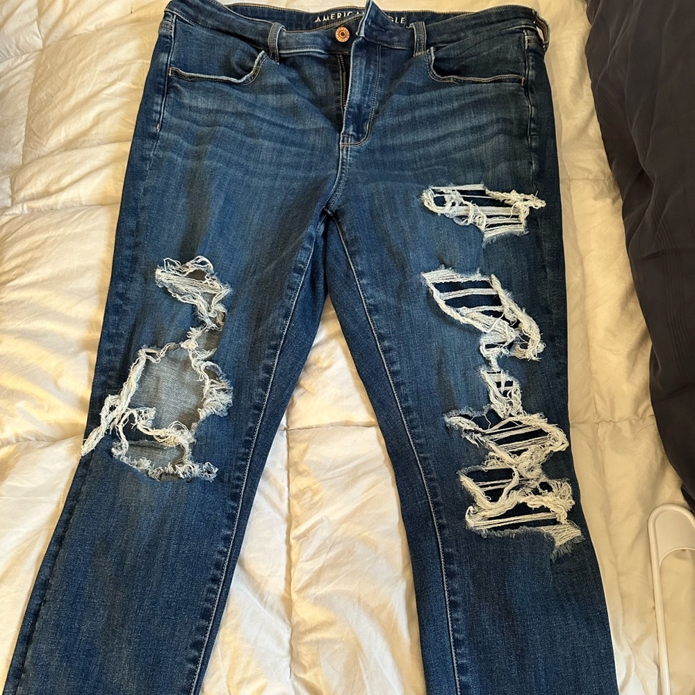 American Eagle ripped jeans